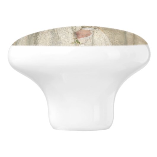 James Whistler - Symfonie in White No. 1 Keramische Knop (Zijkant)