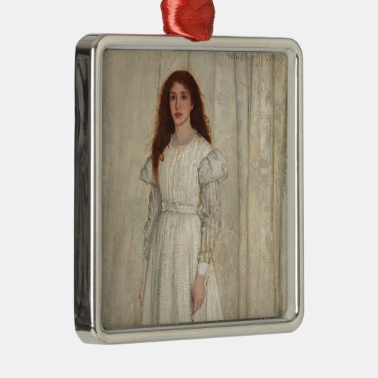 James Whistler - Symfonie in White No. 1 Metalen Ornament (Rechts)