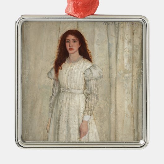 James Whistler - Symfonie in White No. 1 Metalen Ornament (Voorkant)