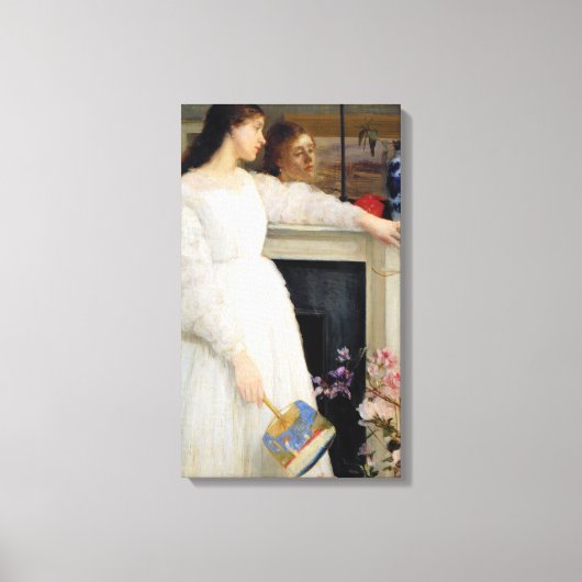 James Whistler - Symfonie in White No. 2 Canvas Afdruk (Voorkant)