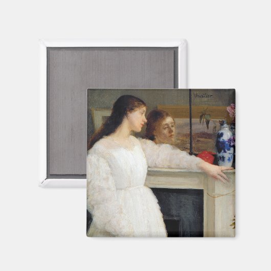 James Whistler - Symfonie in White No. 2 Magneet (Voorkant / Achterkant)