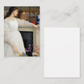 James Whistler - Symfonie in White No. 2 Notitiekaartje (Voorkant / Achterkant)