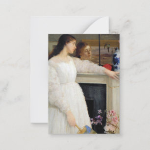 James Whistler - Symfonie in White No. 2 Notitiekaartje