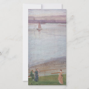 James Whistler - Variaties in Paars en Groen Bedankkaart