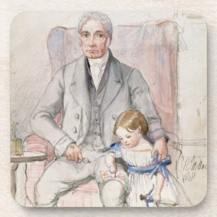 James Wyatt met zijn grootdochter Mary, Oldest Chi Bier Onderzetter