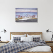 James's Flamingo, Phoenicoparrus jamesi Canvas Afdruk (Insitu (Slaapkamer))