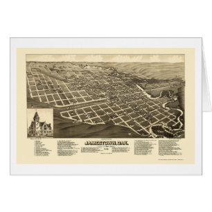 Jamestown, ND Panoramic Map - 1883