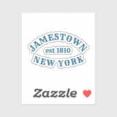 Jamestown, New York Sticker (Vel)