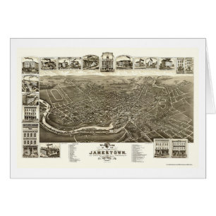 Jamestown, NY Panoramic Map - 1882