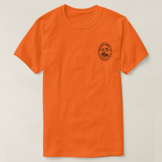 Jamestown Sawmill Logo-Chest Oranje Mannen Basic T-shirt