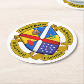 JamFam Coster Ronde Kartonnen Onderzetter (Gebogen)