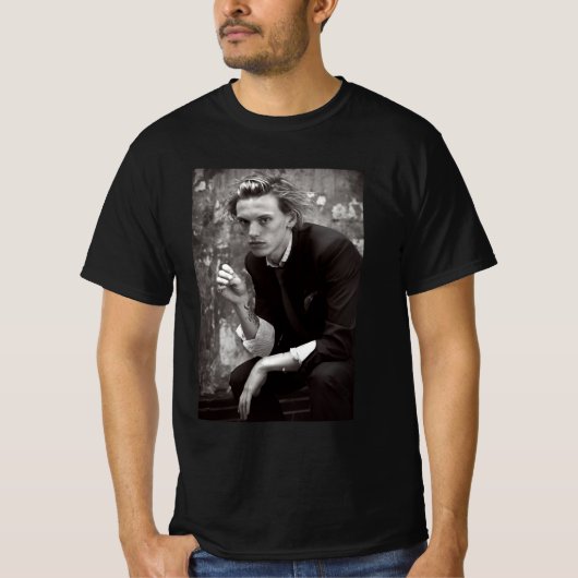 Jamie Campbell Bower retro T-shirt (Voorkant)