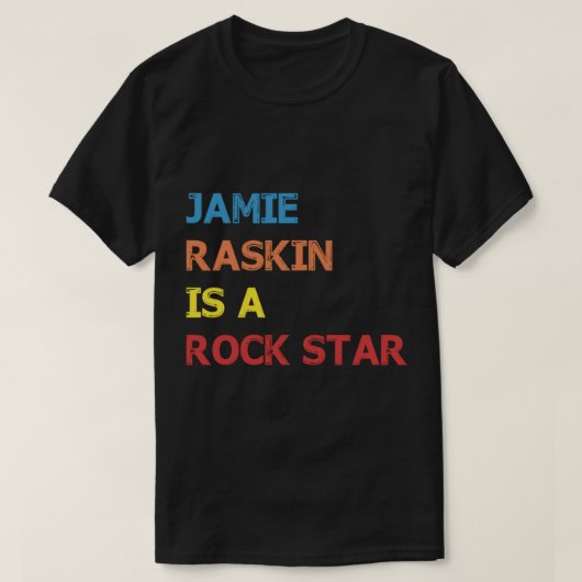 Jamie Raskin is een rockster  Classic T-Shir T-shirt (Design voorkant)