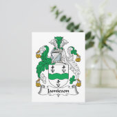 Jamieson Family Crest Briefkaart (Staand voorkant)