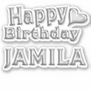 Jamila Happy Birthday Autocollants