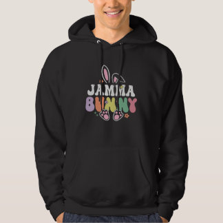 Jamma Bunny Women Easter Day Rabbit Grandma Family Hoodie