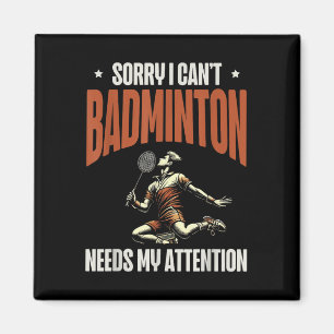 Jammer dat ik niet kan badminton heeft mijn aandac magneet