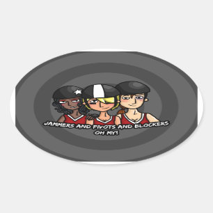 Jammers pivots blockers oh mijn ovale sticker