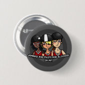 Jammers pivots blockers oh mijn ronde button 5,7 cm (Voorkant /achterkant)