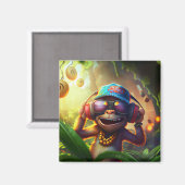 Jammin Monkey Magneet (Voorkant / Achterkant)