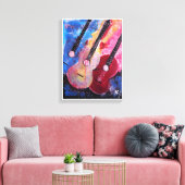 Jamming be Goode Schilderij van Alfred Fox Canvas Afdruk (Insitu (Woonkamer))