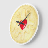 Jammy Dodger Biscuit Illustration Mur Horloge (Angle)