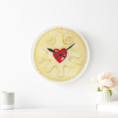 Jammy Dodger Biscuit Illustration Mur Horloge (Maison)