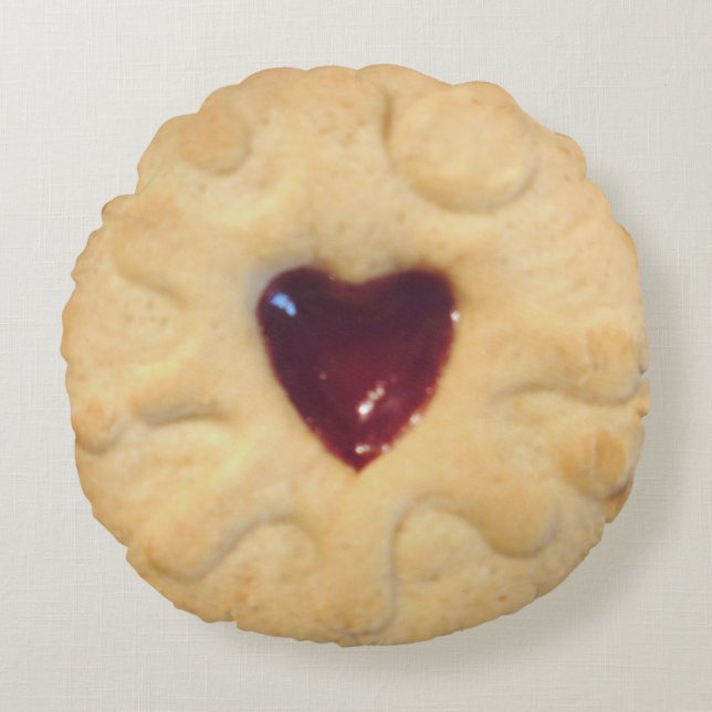Jammy Dodger Rond Kussen (Voorkant)