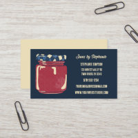 Jams, gelei, conserven Navy Blue, Red Custom