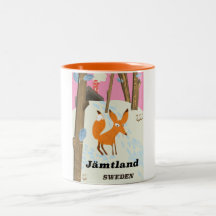 Jämtland Zweden poster van oud reizen
