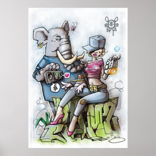 Jamz-Illustrated1 Poster (Voorkant)