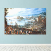  Jan Brueghel De Grote Vismarkt Canvas Afdruk (Insitu (Houten vloer))