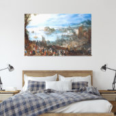  Jan Brueghel De Grote Vismarkt Canvas Afdruk (Insitu (Slaapkamer))