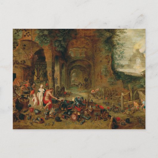 Jan Brueghel - Forge of Vulcan Briefkaart (Voorkant)
