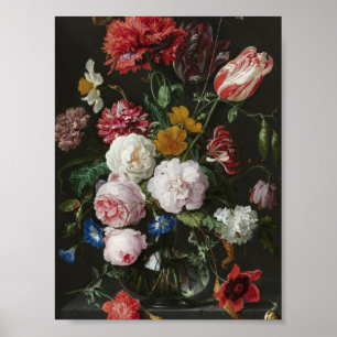 Jan Davidsz. De Heem - Still Life With Flowers Poster