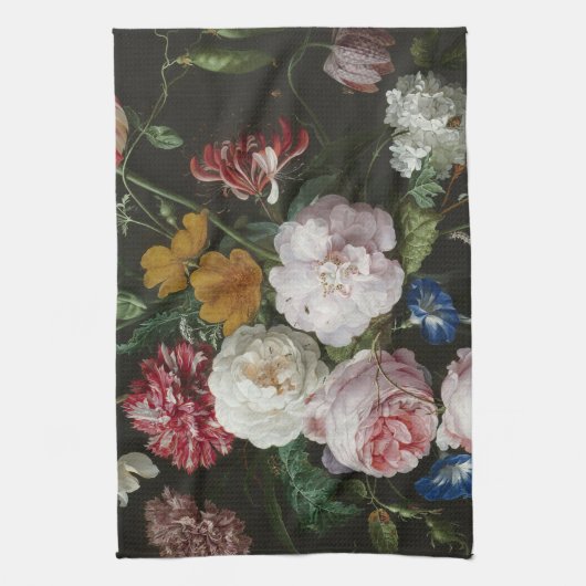 Jan Davidsz. De Heem - stilstaand leven met bloeme Theedoek (Verticaal)