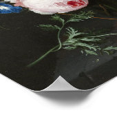 Jan Davidsz De Heem - stilstaand leven met bloemen Poster (Hoek)