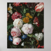 Jan Davidsz De Heem - stilstaand leven met bloemen Poster (Voorkant)