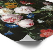 Jan Davidsz De Heem - stilstaand leven met bloemen Poster (Hoek)