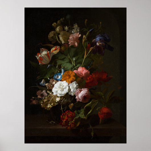 Jan Davidsz de Heem, Vaas met bloemen, 1700 Poster (Voorkant)