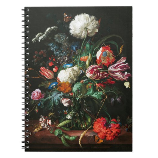 Jan Davidsz de Heem, Vaas van Bloemen, 1660 Notitieboek (Voorkant)