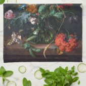 Jan Davidsz de Heem Vase of Flowers Theedoek (Gevouwen)