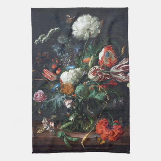Jan Davidsz de Heem Vase of Flowers Theedoek (Verticaal)