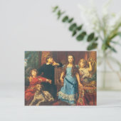 Jan Matejko:Portret van de vier kinderen van de ku Briefkaart (Staand voorkant)