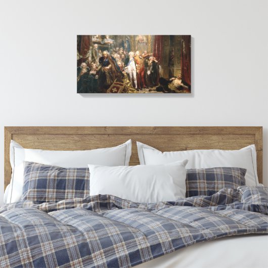 Jan Matejko Rejtan, of de Herfst van Polen Canvas Afdruk (Insitu (Slaapkamer))