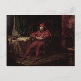 Jan Matejko - Stanczyk tijdens een bal, Harlequin Briefkaart