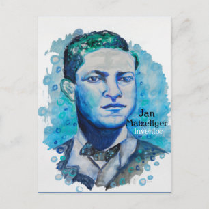 Jan Matzeliger - Carte postale inventeur noir