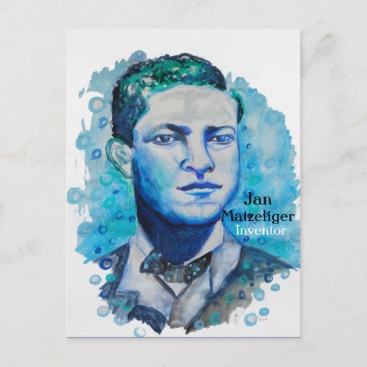 Jan Matzeliger - Carte postale inventeur noir (Devant)