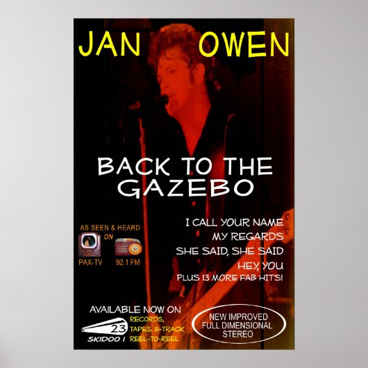 Jan Owen - Zoals te zien op tv Poster (Voorkant)