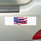 JAN REGELS BUMPERSTICKER (Op auto)